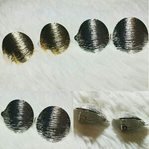 ☄Vintage Style Silvery Curvy Clip-On Earrings